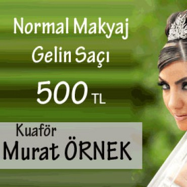 Porselen ve Normal Makyaj Gelin Saçında Kampanya