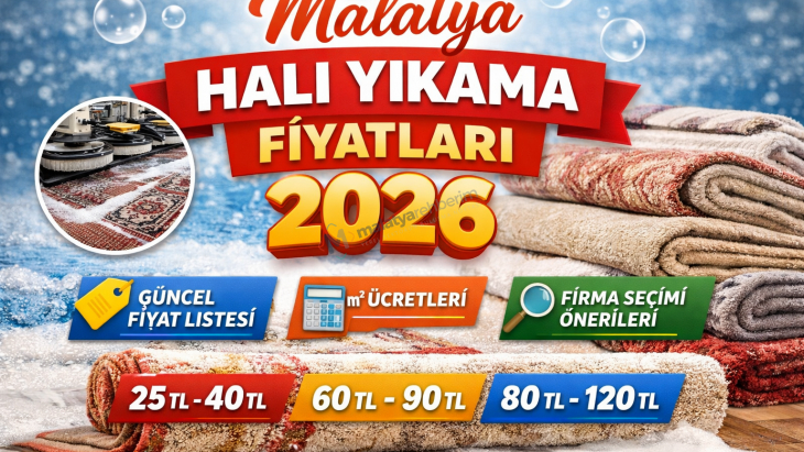 Malatya Halı Yıkama Fiyatları 2026
